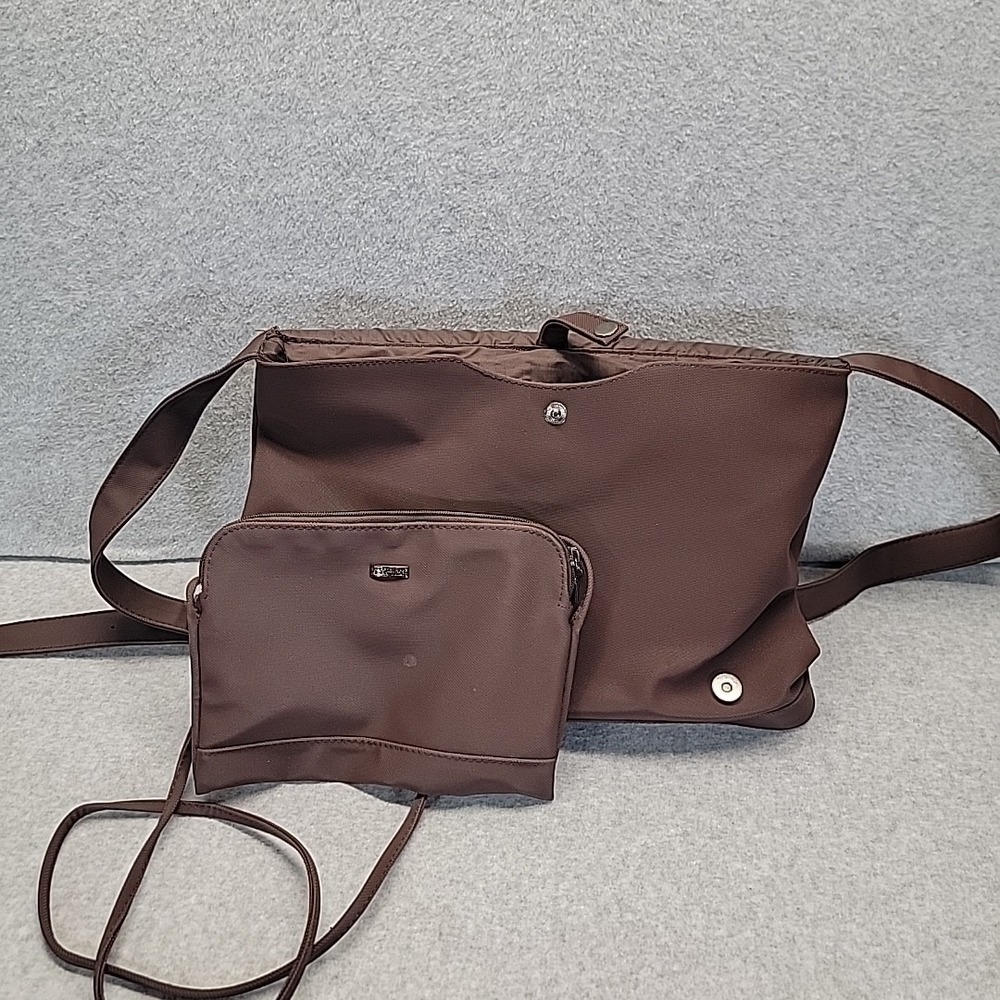 Kenneth Cole Reaction crossbody bag Brown with Small‎ Purse - Picture 3 of 16